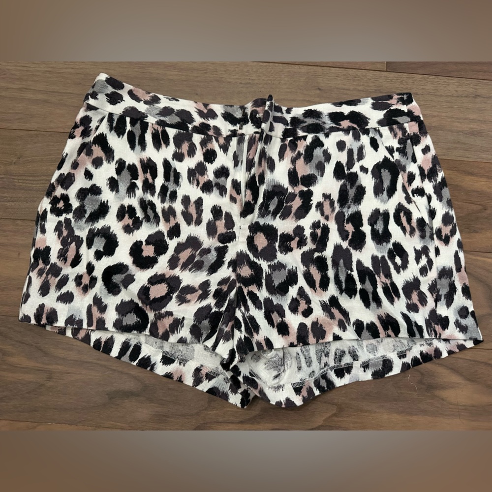 Joie Black and Cream Patterned Shorts